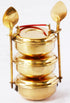 Brass Lunch Box Small Miniature Toy 0.1Kg